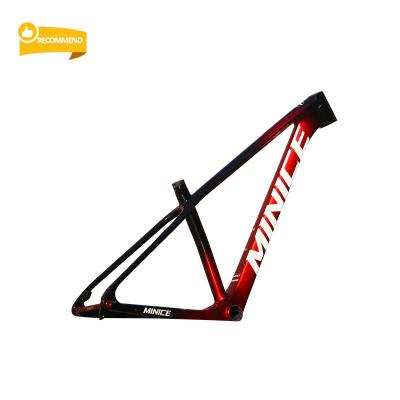 China New Arrival Lightweight Carbon Mountain Bike Frame 27.5/29er Through Axle 142mm Carbon Mtb Frame Without Logo for sale