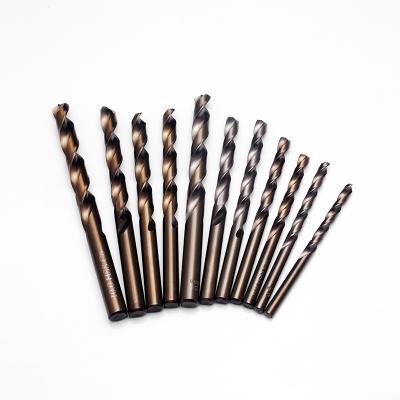 China Practical and durable high quality DIN 338 HSS M35/6542 twist drill bit is used for drilling stainless steel, iron plate and other metals for sale