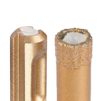 China Practical and Durable Vacuum Welded 8mm Diamond Dry Core Drill Bit for Granite with Hex Shank Welding Dry Bit for sale