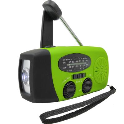 China PORTABLE solar powered dynamo wind AM FM NOAA radio rechargeable music with LED torch dynamo multifunction solar radio for sale