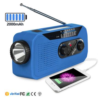 China Headphone jack; Low speaker; power bank; Flashlight ; Handheld style multifunctional radio transmitter and multiple charging modes for outdoor camping for sale