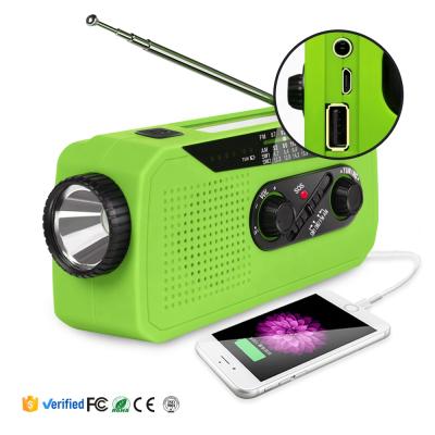 China Headphone jack; Low speaker; power bank; Flashlight ; Hand Crank And Solar Powered Radio With Multifunction Vintage For Outdoor Camping for sale