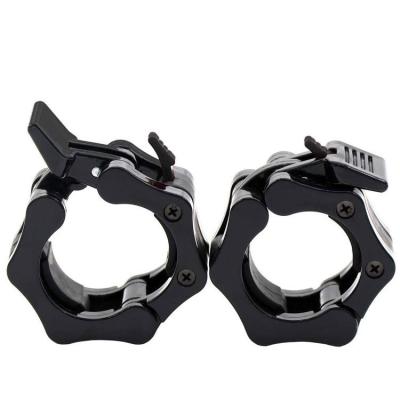 China Bodybuilding Fitness Barbell Clamps 2 Inch Quick Release Pair Of Locking Weight Bar Plate Locks Collar Clips For Workout Weightlifting for sale