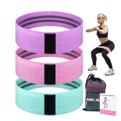 China Wholesale High Elastic Force Anti Slip Hip Circle Exercise Fitness Band, Heavy Duty Gym Bands Fitness Resistance Bands for sale