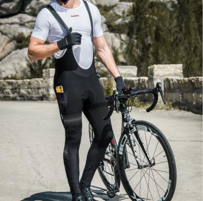 China Santic Anti-UV Men Cycling Pants For Cycling Bicycle Pants Breathable 4D Cushion Black-Dianshi for sale