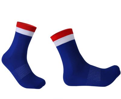 China Antibacterial Outdoor Polyamide Athletic Sports Nylon Crew Socks Custom Made Mens Cycling Socks for sale