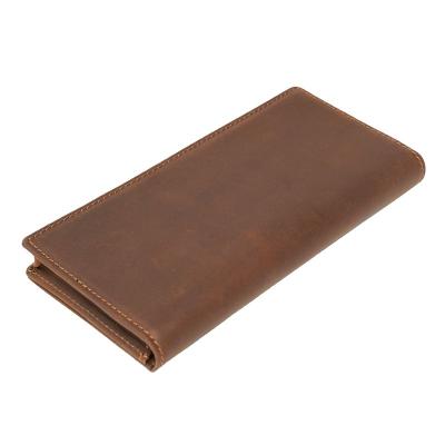 China Customizable Men's Fashion RFID Long Coin Purse Youth Purse Leisure Slim Thin Soft Simple Wallet Large Capacity Multi-card Wallet for sale