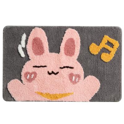 China Cartoon Washable Custom Bathroom Non Slip Mat Living Room Kitchen Absorbent Carpet for sale