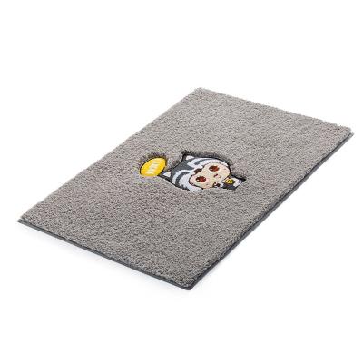 China Cartoon Lamb Washable Custom Bathroom Non Slip Mat Washable Modern Indoor And Outdoor Rug for sale