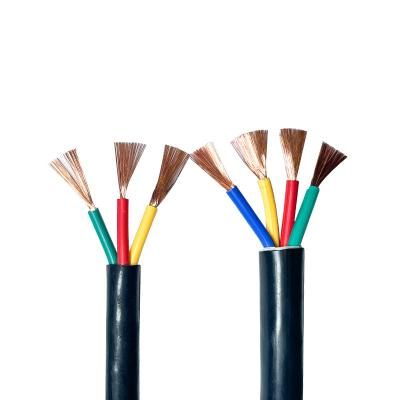 China Construction 1.5mm 2.5mm 4mm 6mm Fire Resistant PVC Flexible Cable Instrumentation 2 Core Copper Wire Cable Rvv for sale