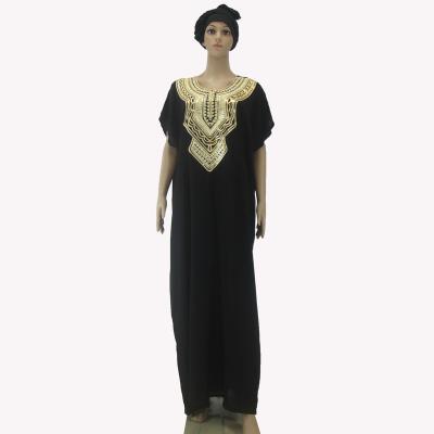 China Cotton 2020 plus size kaftan casual dress women islamic african dresses plus size CAFTAN ABAYA women traditional african muslim kaftan robe for sale