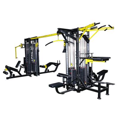 China Commercial Use Commercial Gym Equipments 8 Station Plate Loaded Multi Gym Multi Jungle for sale