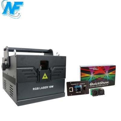 China Theater/tvshow/event/stage/amphitheater Pangolin FB4 DMX 40K scanner 10W RGB animation laser light laser lights imported semiconductor solid state N-F laser lighting 15 for sale