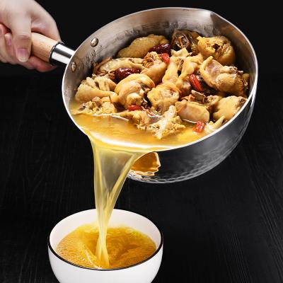 China SSGP Sustainable Kitchen Milk Pot With Non Stick Pan Stainless Steel Glass Sauce Lid for sale