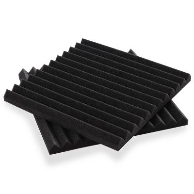 China Thermal Insulation Foam Acoustic Soundproof Panels Wedge Shape Polyurethane Foam Sheet Acoustic Foam Sound Absorbing Panel for sale