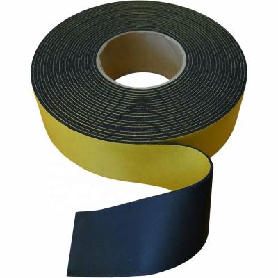 China Black Self Adhesive Rubber Closed Cell Sheet Hotel Foam Fire Retardant Rubber Strip for sale