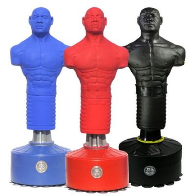 China Silicone Sandbag Rubber Adjustable Boxing Sandbag Dummy Free Standing Bag for sale