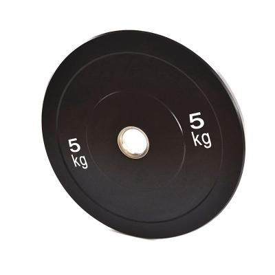 China Home Use High Quality Black Bumper Plate Weights Logo Rubber Bumper Plate Custom Made for sale