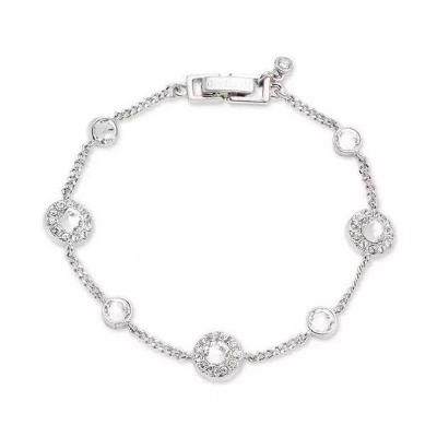 China Luxury Charm Fashion GVC Jewelry Gifts S925 Sterling Silver Bracelet Bangle Chain Jewelry TREND Bangle Gift For Women for sale