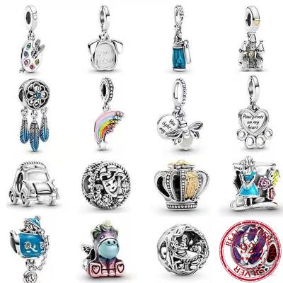 China CLASSIC Alice In Wonderland New Charm S925 silver pendants charms beaded fit Pandoraer charm beaded jewelry making for sale