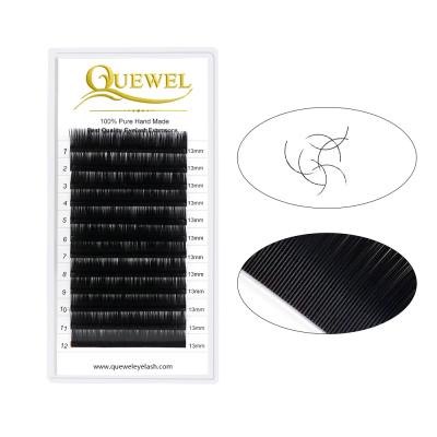 China Wholesale Private Label Custom Mink Individual Eyelash Extensions Tray Quewel Natural Classic Lashes Extension Laser for sale