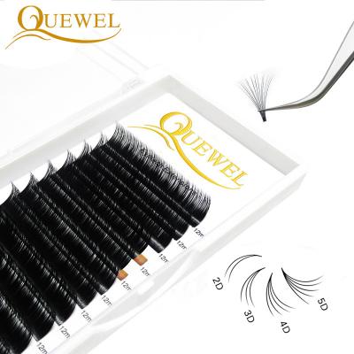 China Natural Best Quality Easy Fan Lashes Long Lasting Easy Fan Eyelash Blossoming Fan for sale