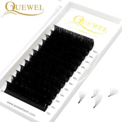 China Best Quality Natural Eyelashes Easy Fanning Clean Brand Fan Lash Trays Fast Shipping Easy Fan Lashes for sale