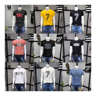 China Anti-Wrinkle Street Vintage Pattern Thick T-shirt Men's Short Sleeve 100% Cotton Shirt for sale