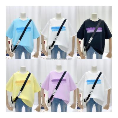 China Summer Multifunctional Loose Shirt Women's 100% Beach Printing Cotton T-shirt Anti-Wrinkle Customized Short Sleeve for sale