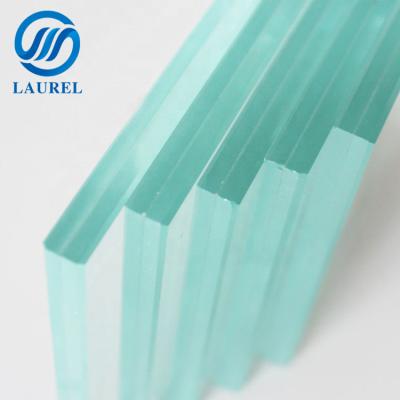 China Traditional 7mm thickness laminated frosted glass panels with ISO and CCC for windows and doors u value laminated glass for sale