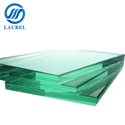 China 13.52mm pvb tempered glass high strength sgp laminated wall panel for sale