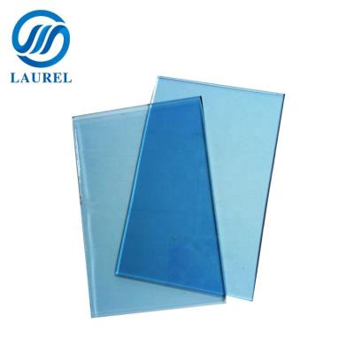 China High strength 8mm Ford blue tinted/reflective glass for window and curtain wall, table top, showcase etc, with 3C&ISO&CE certificate for sale