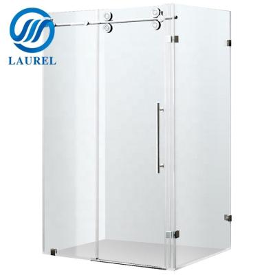 China Traditional good prices frameless curved glass shower screen for sale for sale