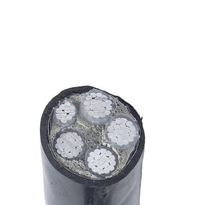 China Construction Cable Low Voltage Overhead Line Three Phase Three Core Armored Insulated Aluminum Power Cable for sale