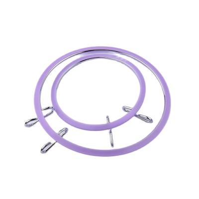 China Durable Adjustable Cross Stitch Embroidery Hoop Socket Craft DIY Stitch Frame Plastic Hoop for sale