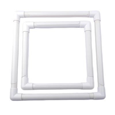 China Durable Plastic Cross Stitch Circle Frame DIY Craft Tool Adjustable Embroidery Hoop for sale