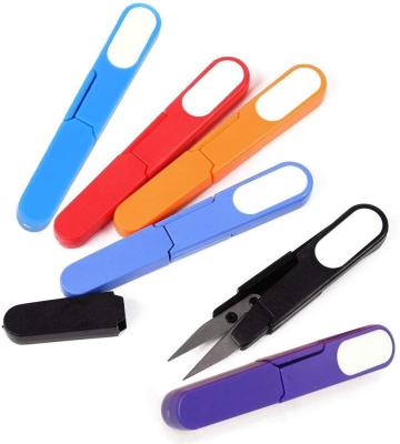 China Embroidery Scissors Portable Cutter Outdoor Sewing Cutting Tool, U Shape Scissors Beading Thread Cutter Fishing Line for sale