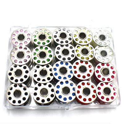 China Home Sewing Use Bobbins and Thread with Case, Bobbin Box Sewing Thread Organizer (20 PCs, Assorted Colors) for sale