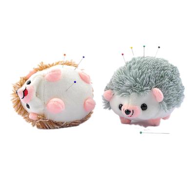 China Handy Cute Hedgehog Shape Pin Cushion Fabric Pin Holder for Sewing or DIY Crafts for sale