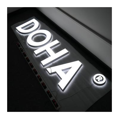 China Buildings Letter Channel Customs Lead Luminous Acrylic Letter Signs Advertising Letter Board for sale