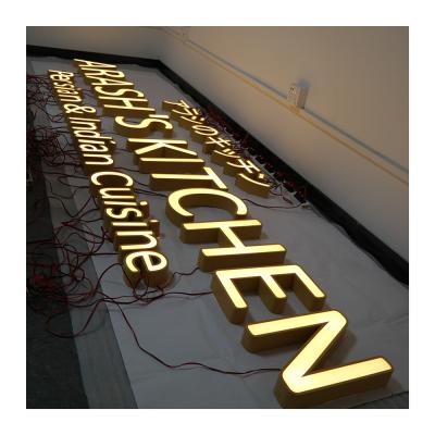 China Buildings Custom Advertising Display Frontlit Led Letter Sign 3D Led Channel Letter Sign for sale