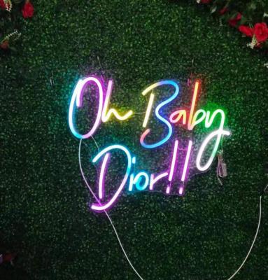 China Custom Buildings Neon Signs For Bedroom Wedding Party Personalized Dimmable Neon Sign For Wall Art Birthday Gift Giving Name Neon Light for sale