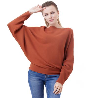 China New Fashion Anti-wrinkle Ladies Plus Size Thermal Tank Top Sweater With Crewneck Long Sleeve Custom Knit Sweater Women Tops for sale