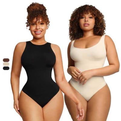 China Wholesale Eco-Friendly HEXIN QUICK DRY HOT SALE Seamless Compression Sculpting Slimming Body Shaper Shapewear One Piece Jumpsuit For Women for sale