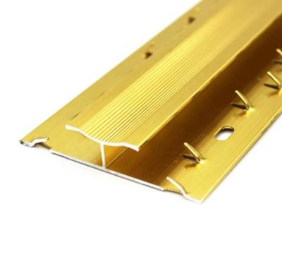 China Modern Hot Sale Gold Edge Aluminum Carpet Trim for sale