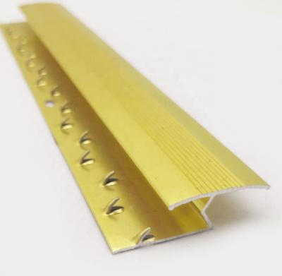 China Hot Sale Modern Metal Seat Flooring Gold Aluminum Carpet Trims for sale