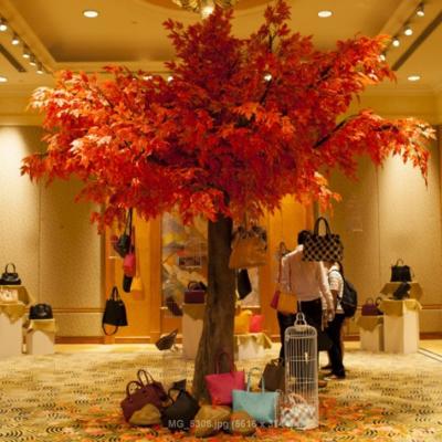 China Indoor and outdoor decoration the most beautiful decorated artificial Japanese maple tree of tall tree red maple tree for sale