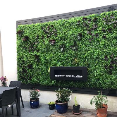 China Customized Fake Plant Walls Decorations Eco-friendly Fireproof Grass Wall And Design Artificial Grass Wall Decor for sale