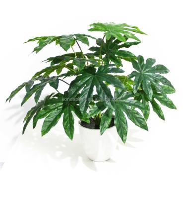 China Garden Decortaion Artificial Fern Leaves Bonsai Plastic Artificial Fake Leaves for sale