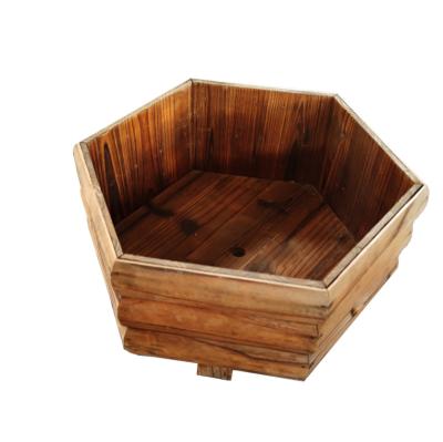 China Plant Vegetables Fruits Herb Grow Yard Gardening Natural Outdoor Wooden Garden Bed Planter Box for sale